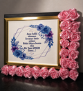 Luxus Bilderrahmen mit Seidenrosen – Mama Geschenk Edition