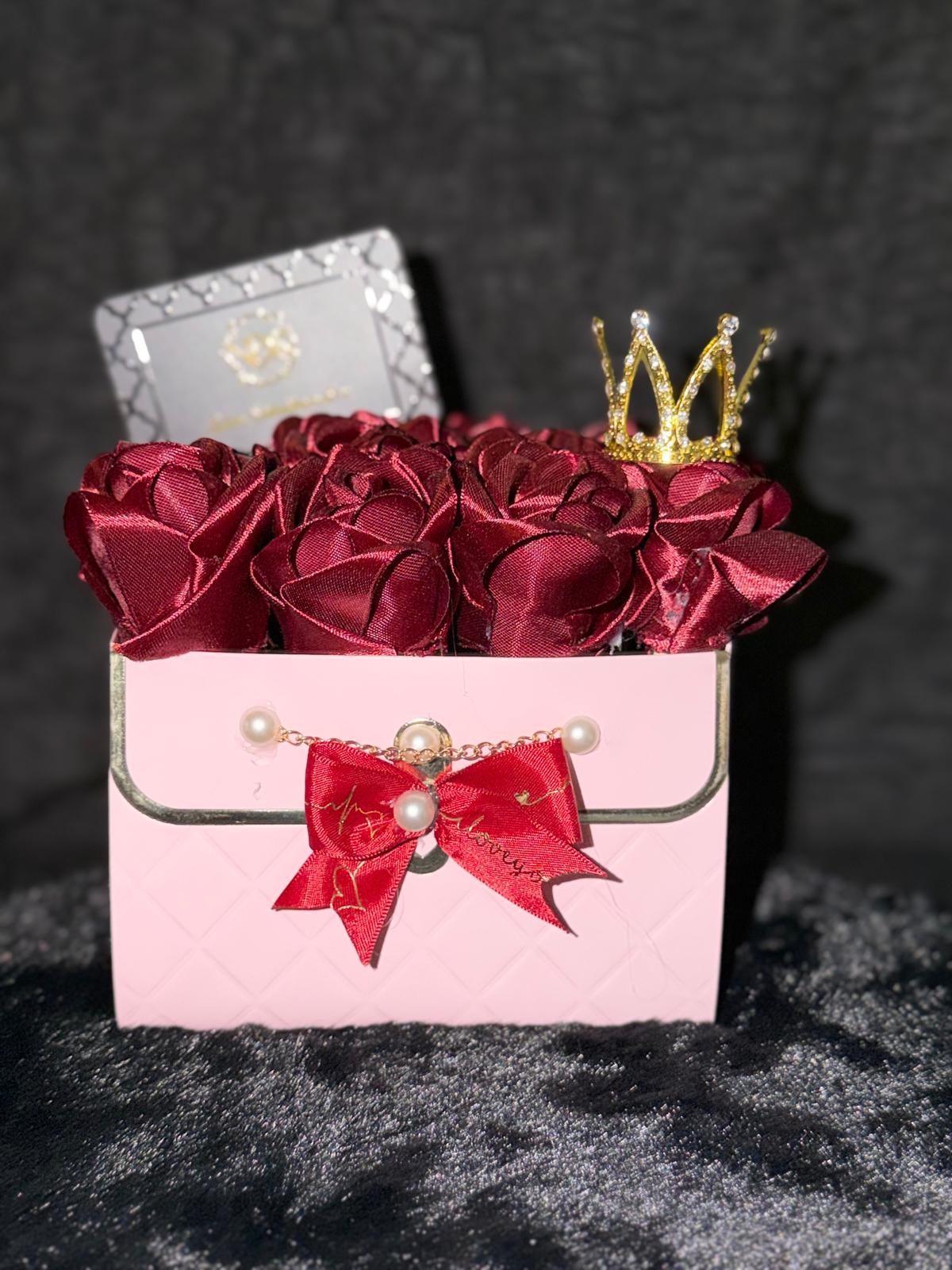 Seidenblumen Deko Box