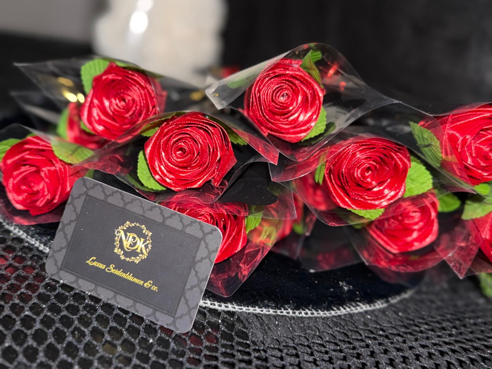 Seidenrosen Einzelverpackt